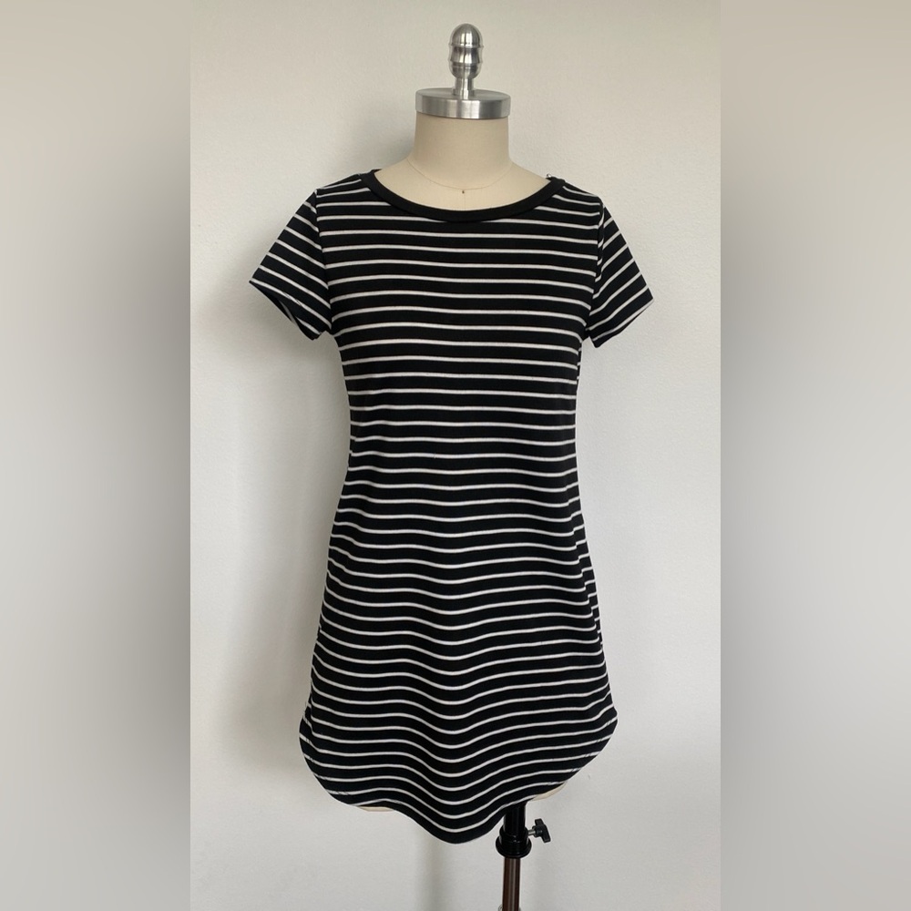 Charlotte Russe Striped Black and White t-shirt dress. Size Small.